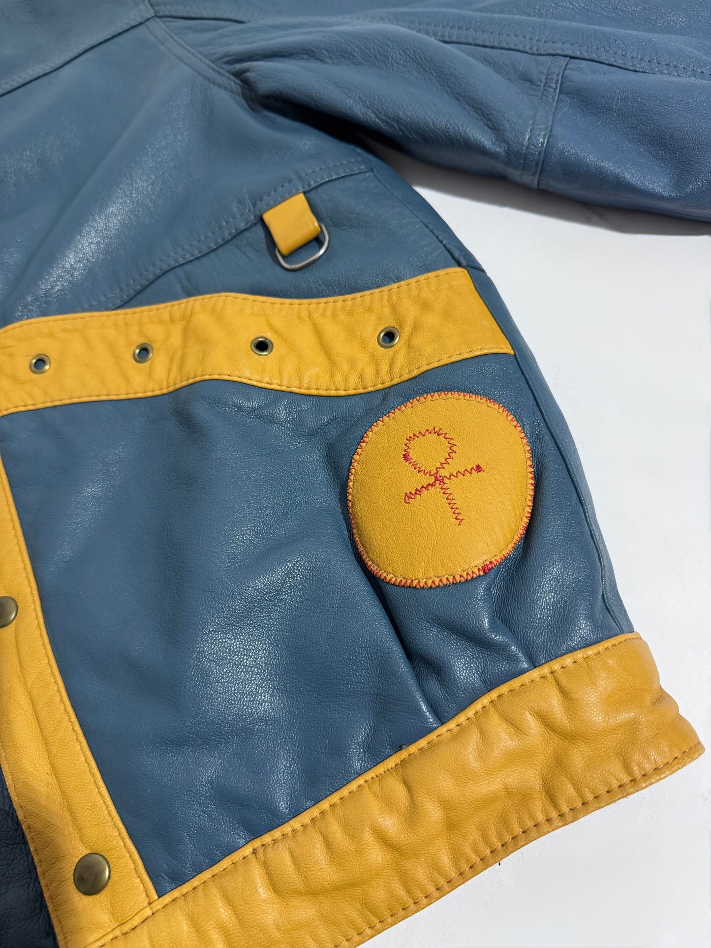 V.I.P. Color Block Leather Jacket - Petite. Def.