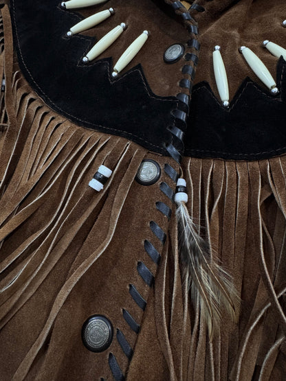 '80s Suede Fringed Western Jacket