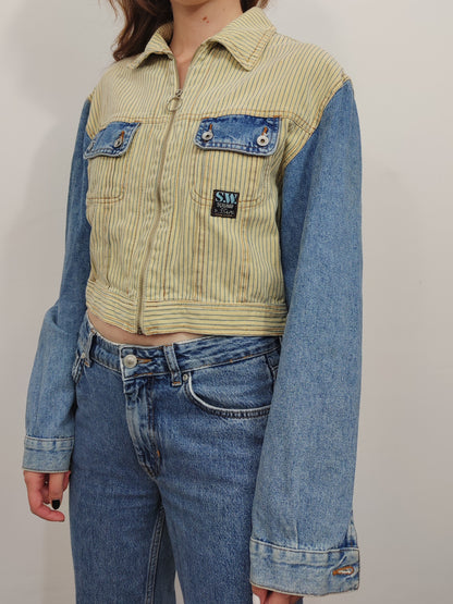 Vintage Denim Cropped Jacket