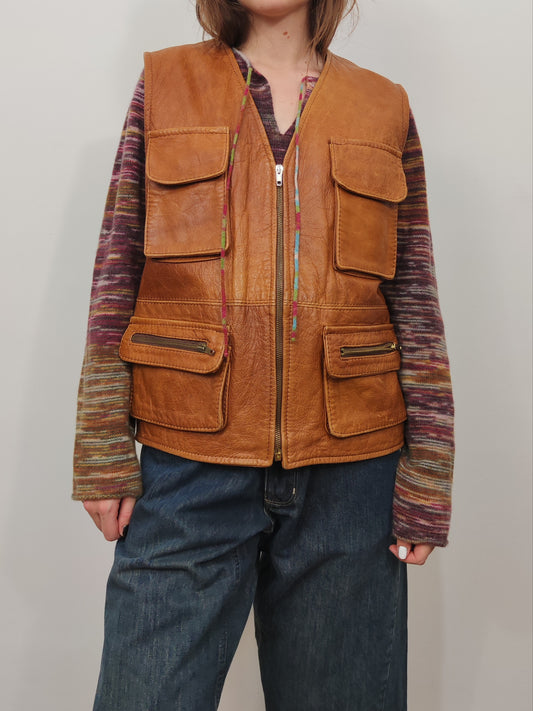Vintage Leather Vest