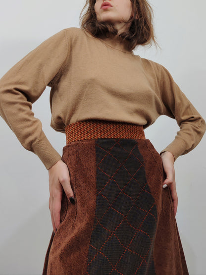 Fiorucci Vintage Velour Skirt