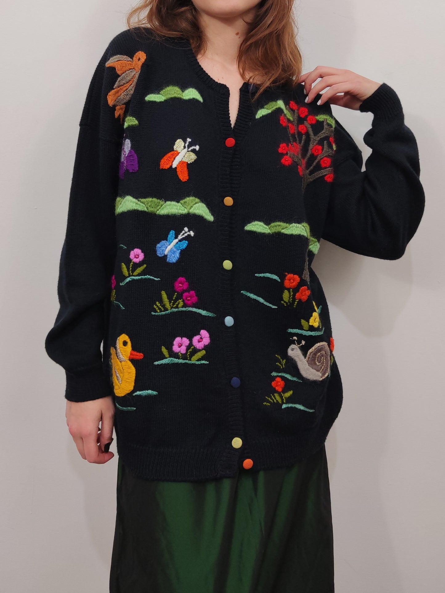 Vintage Embroidered Cardigan