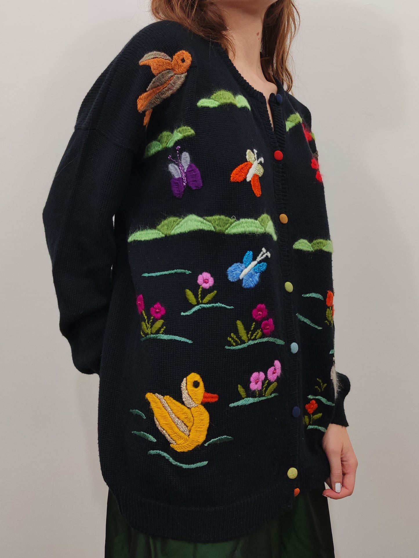 Vintage Embroidered Cardigan