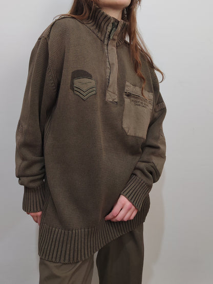 Woolly-Pully Military Jumper