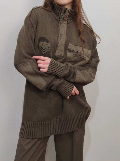 Woolly-Pully Military Jumper