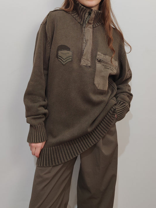 Woolly-Pully Military Jumper