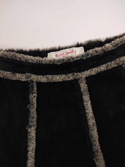 Vintage Leather Long Skirt