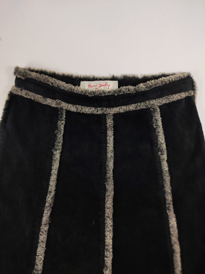 Vintage Leather Long Skirt