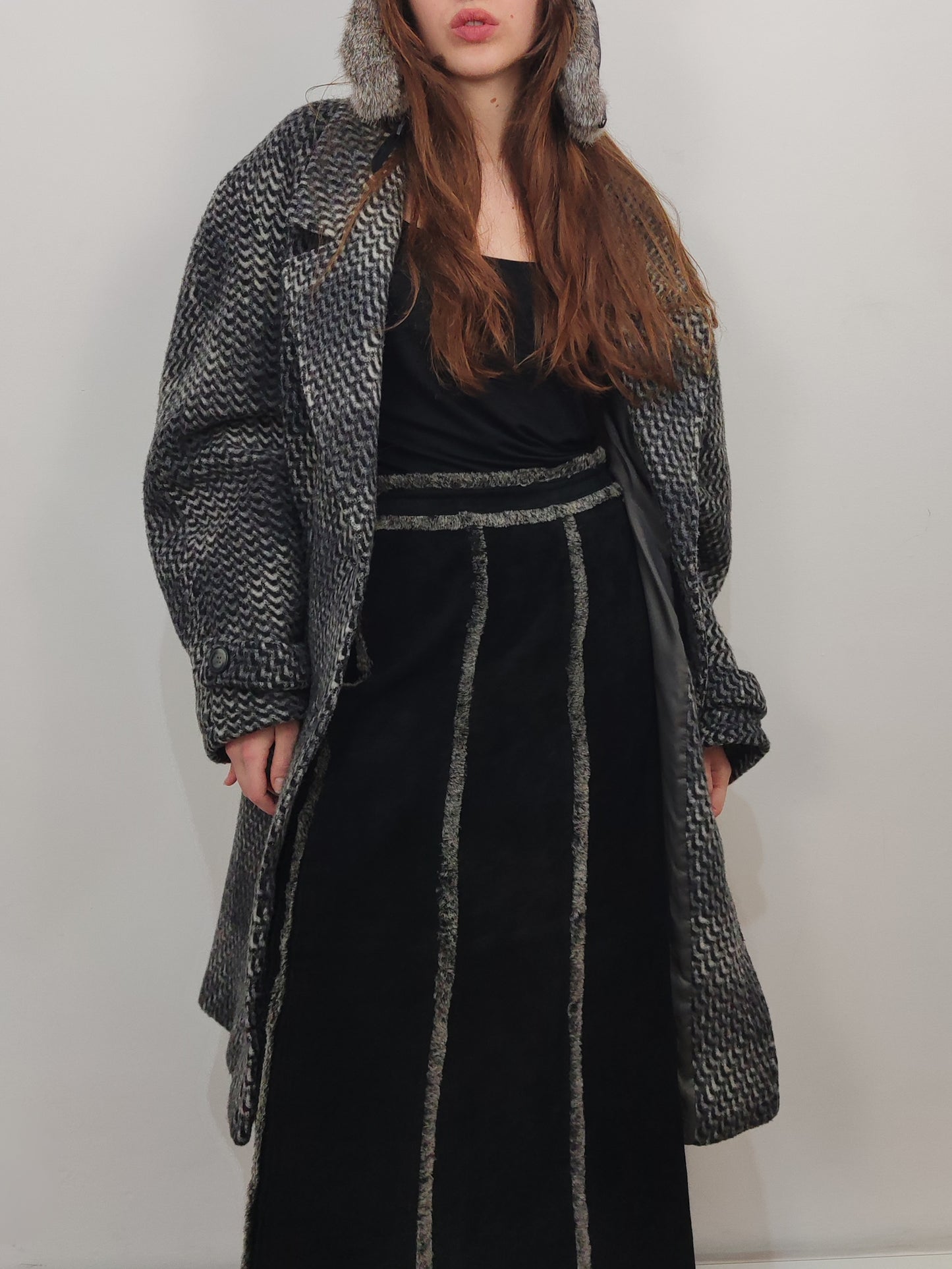 Vintage Wool Blend Optical Coat
