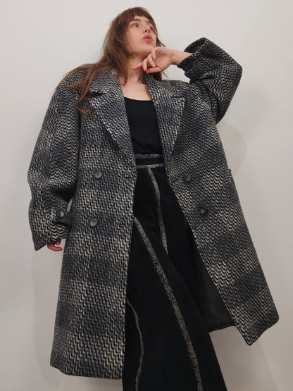 Vintage Wool Blend Optical Coat