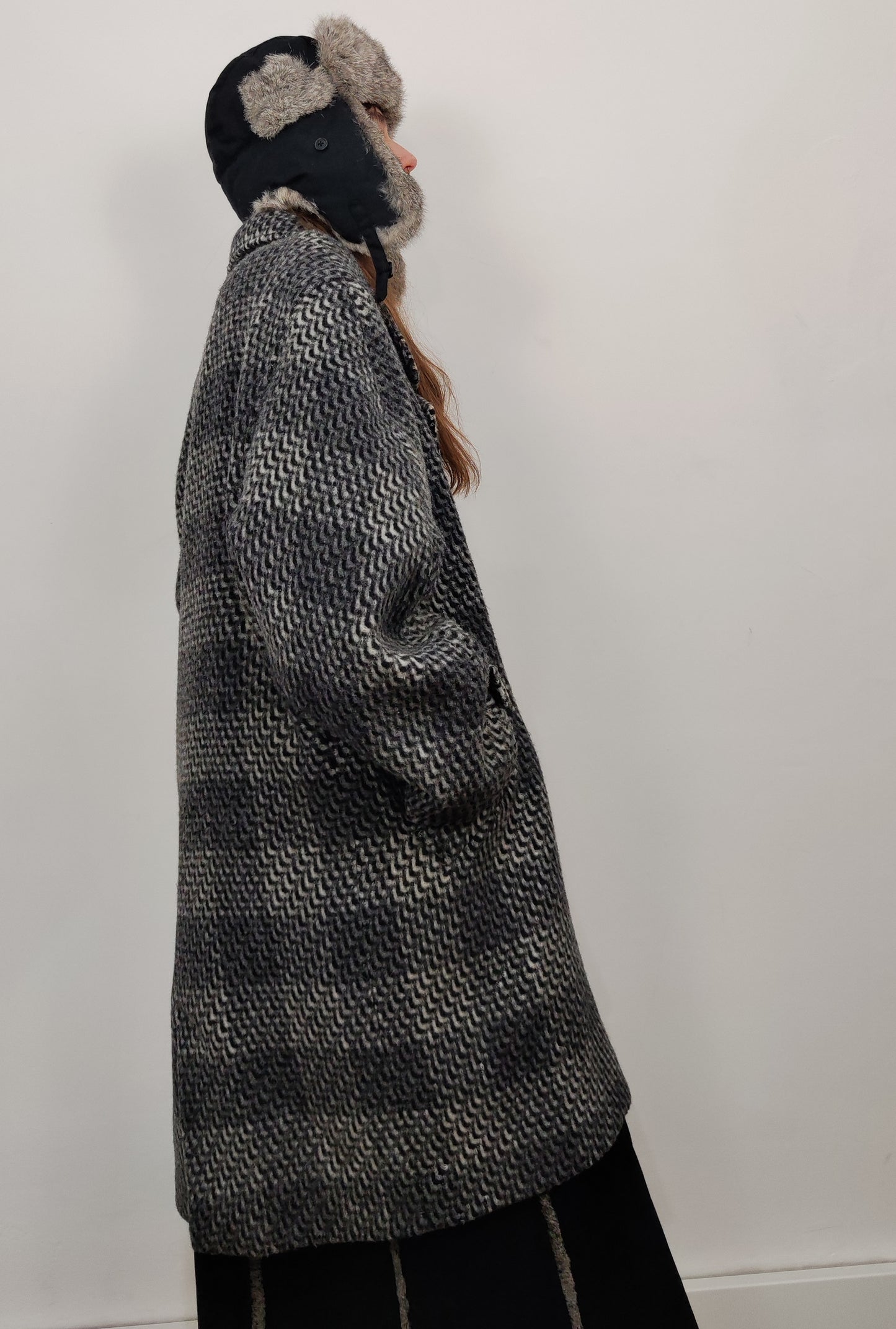 Vintage Wool Blend Optical Coat