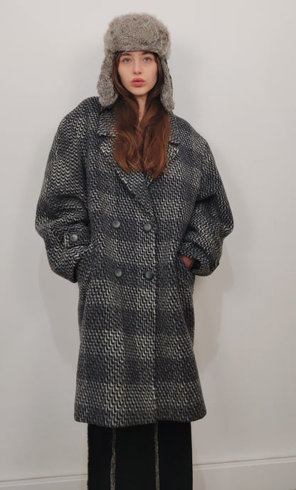 Vintage Wool Blend Optical Coat