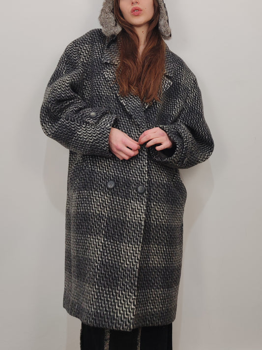 Vintage Wool Blend Optical Coat