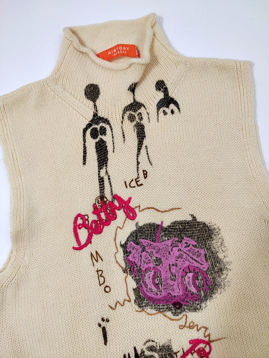 Iceberg History Gilmar Betty Boop Vintage Gilet