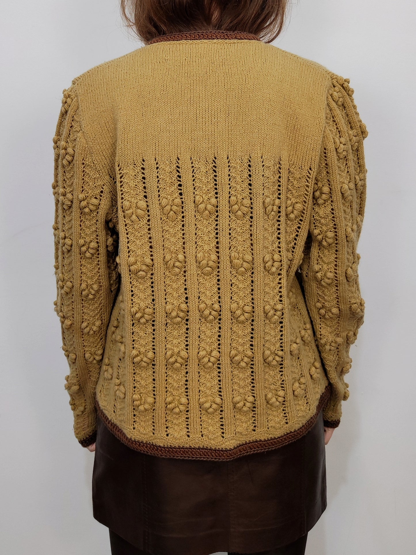 '80s Embroidered Cardigan