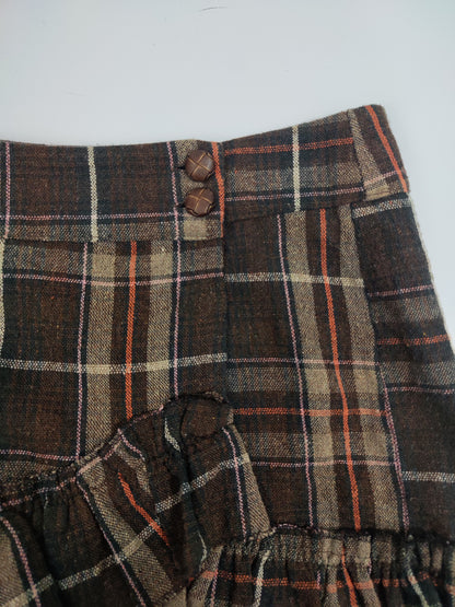 Vintage Checkered Mini Skirt