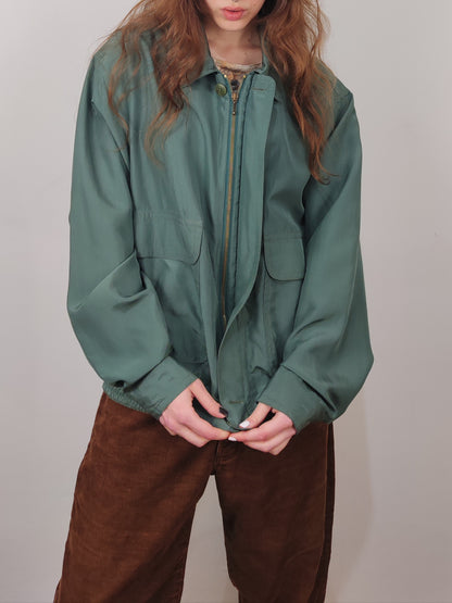 100% Silk Bomber