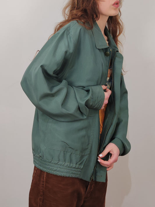 100% Silk Bomber