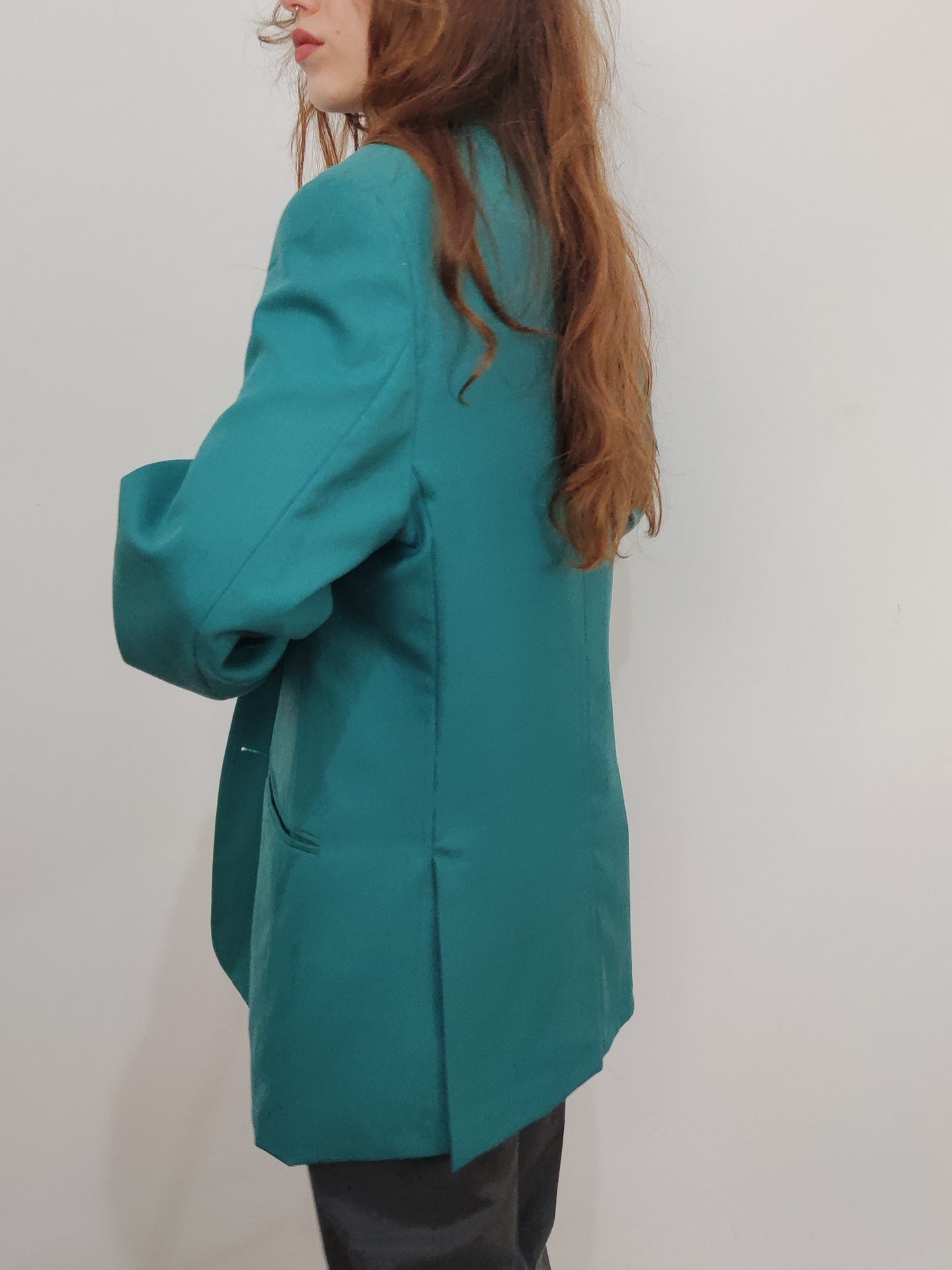 Vintage Pure Wool Oversized Blazer