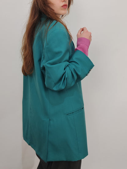 Vintage Pure Wool Oversized Blazer