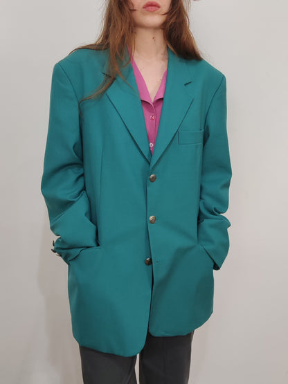 Vintage Pure Wool Oversized Blazer