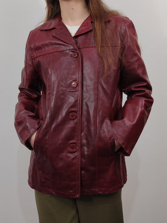 Vintage Leather Blazer