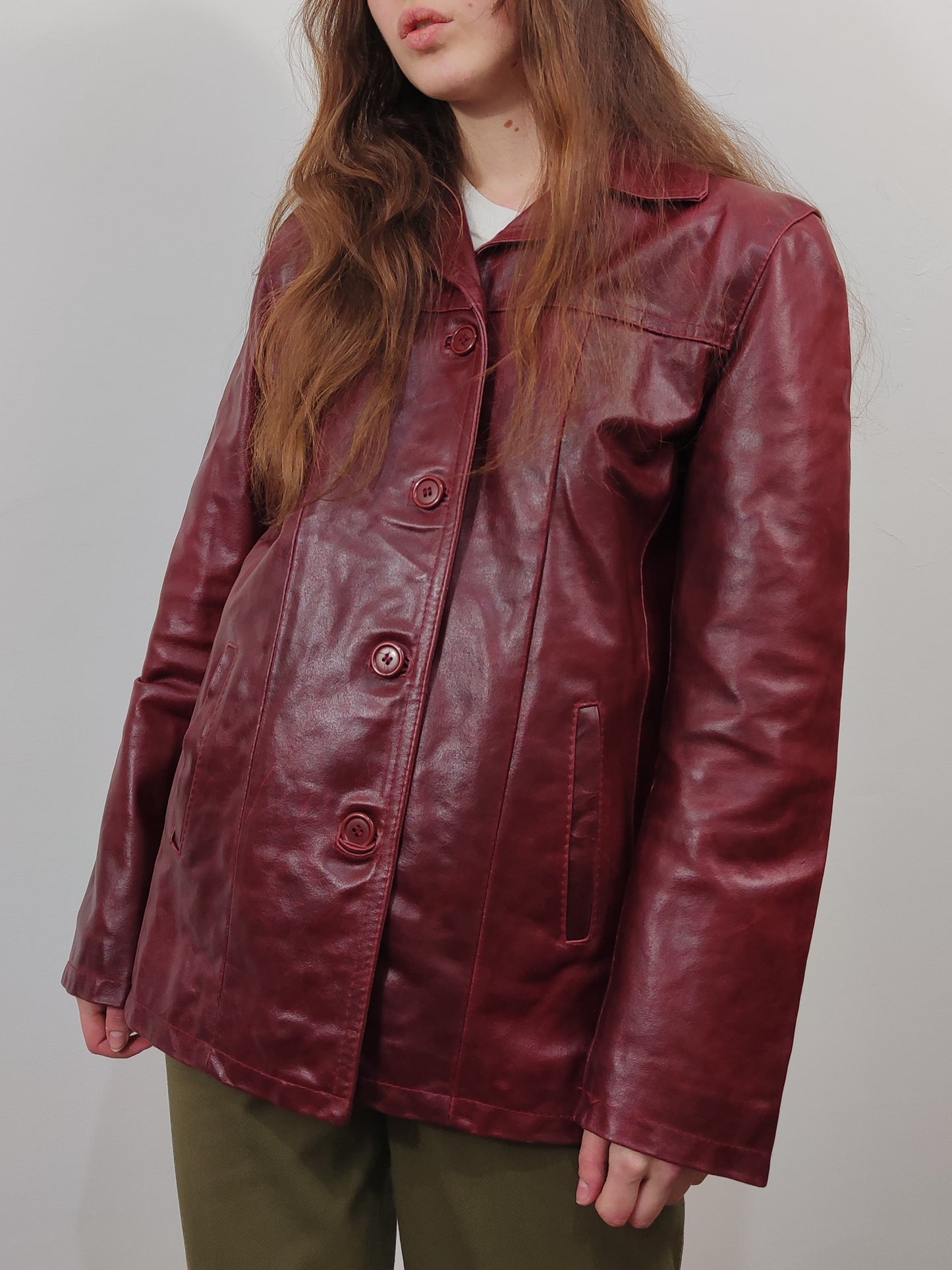 Vintage Leather Blazer