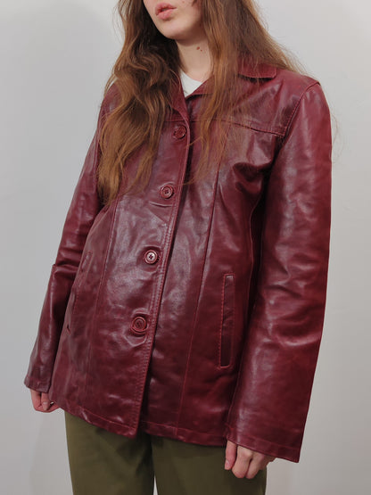 Vintage Leather Blazer