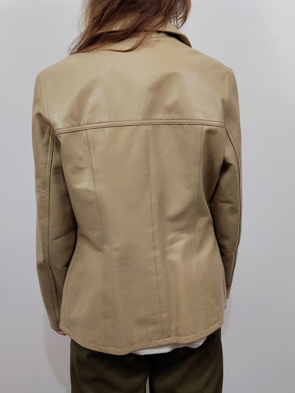 Vintage Leather Blazer