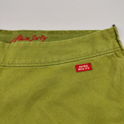 Miss Sixty Linen and Cotton Skirt