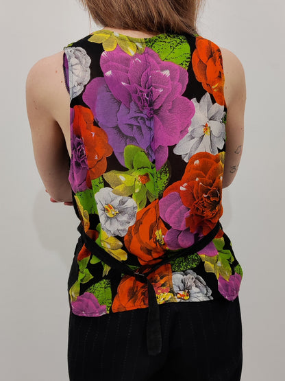 Linen Blend Vintage Vest