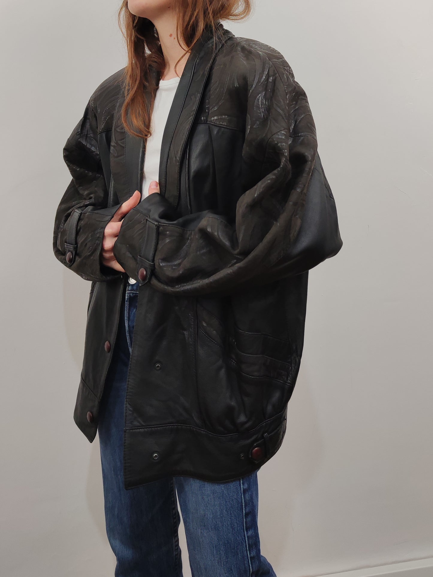 '80s Vintage Leather Bomber
