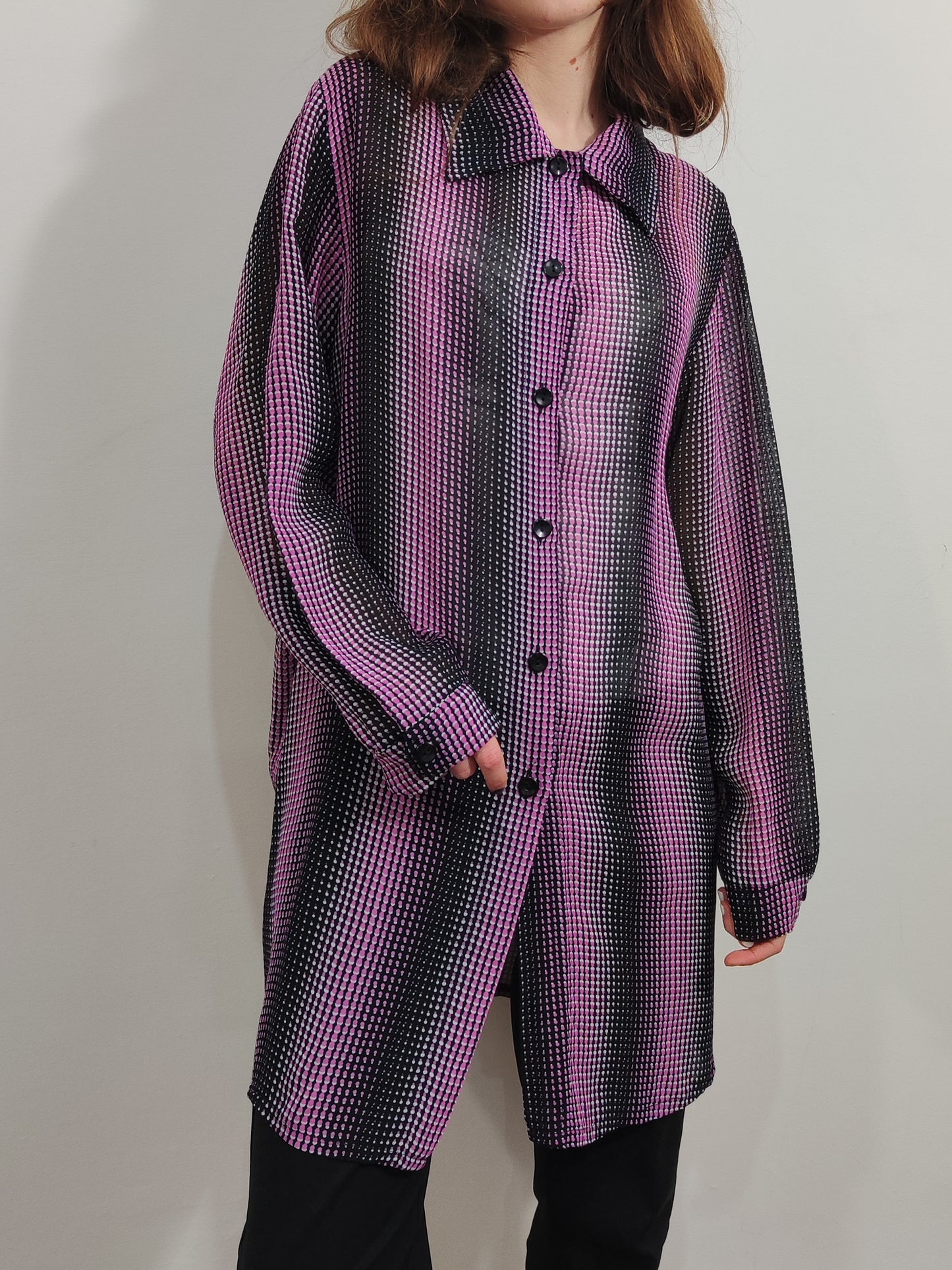 '90s Optical Mesh Shirt