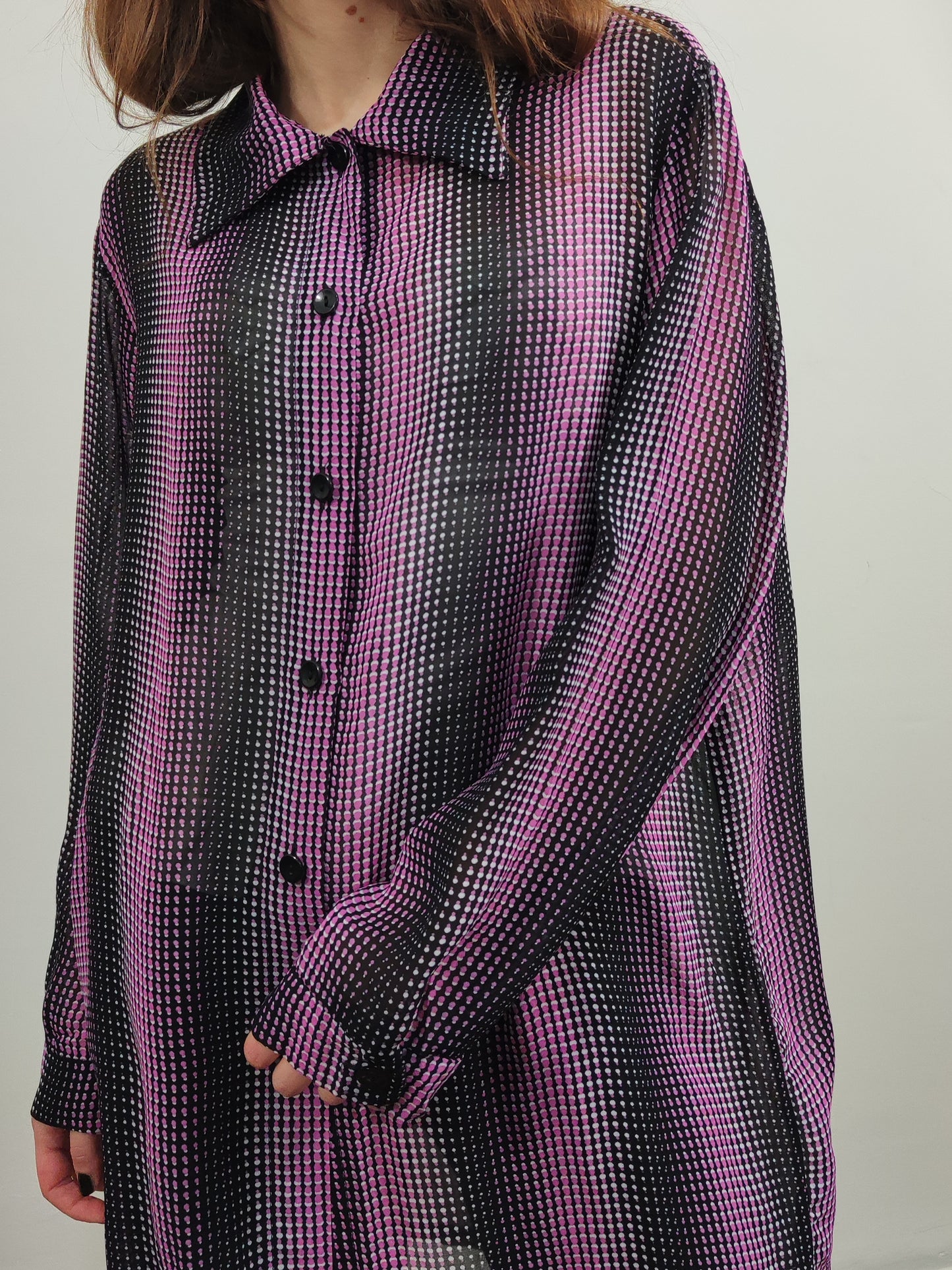 '90s Optical Mesh Shirt