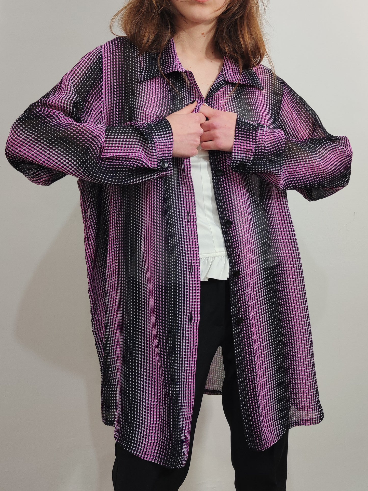 '90s Optical Mesh Shirt