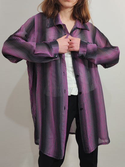 '90s Optical Mesh Shirt