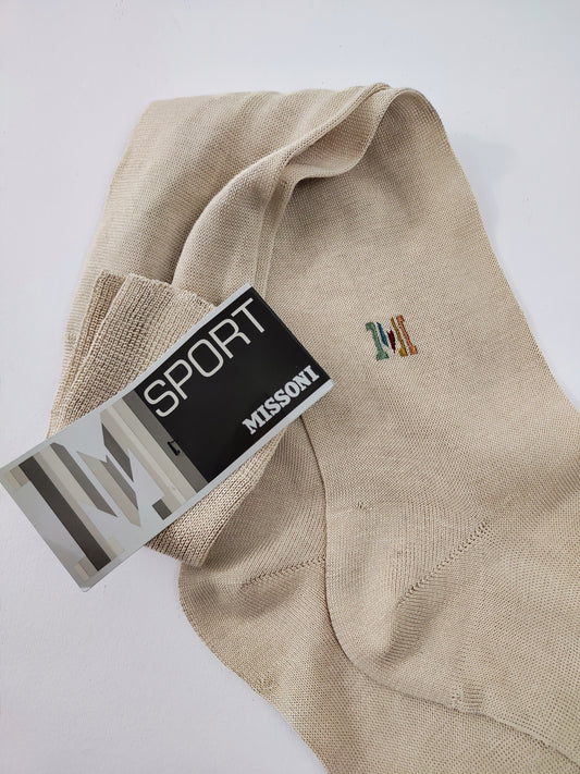 Missoni Sport Vintage Deadstock Men's Long Socks