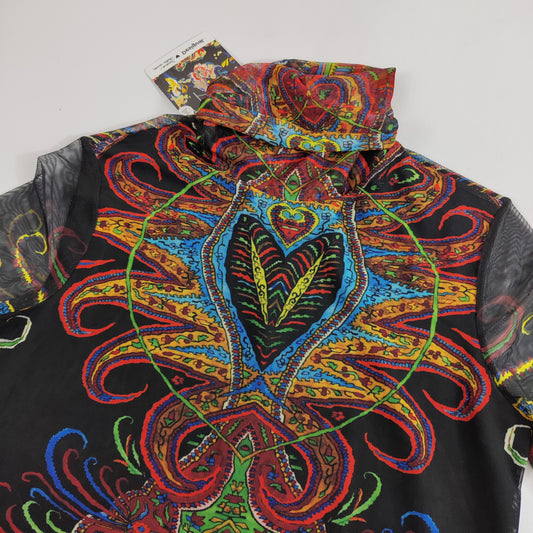 Christian Lacroix X Desigual Turtleneck Mesh Top