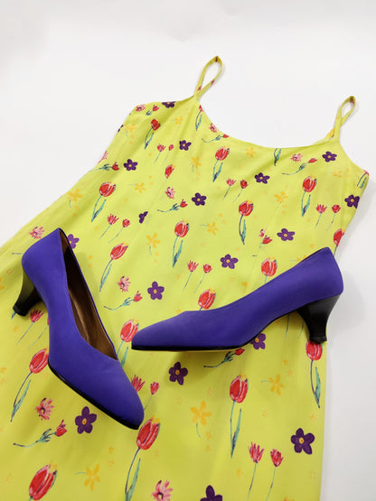 Vintage Floral Longuette Dress