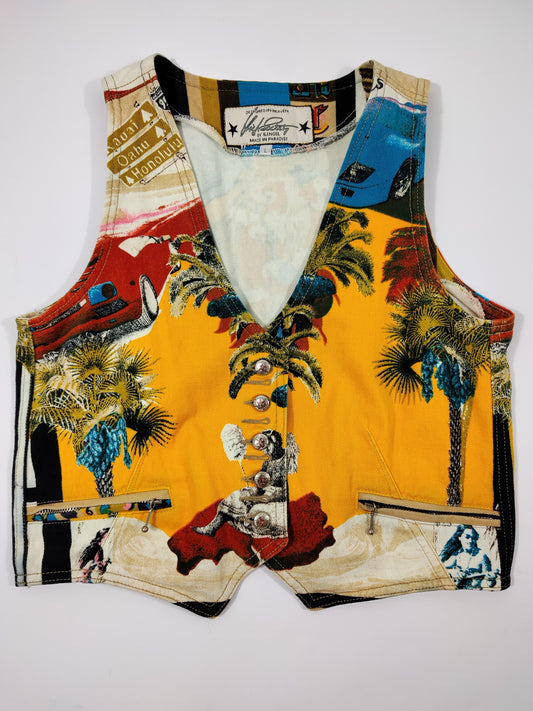 Vintage High Society Denim Gilet
