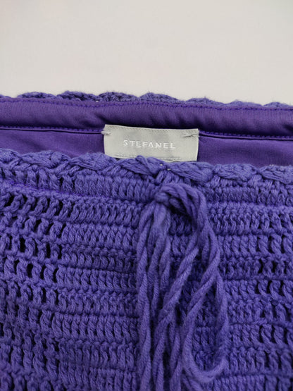 Purple Crochet Skirt