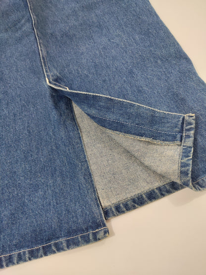 '80s Longuette Denim Skirt