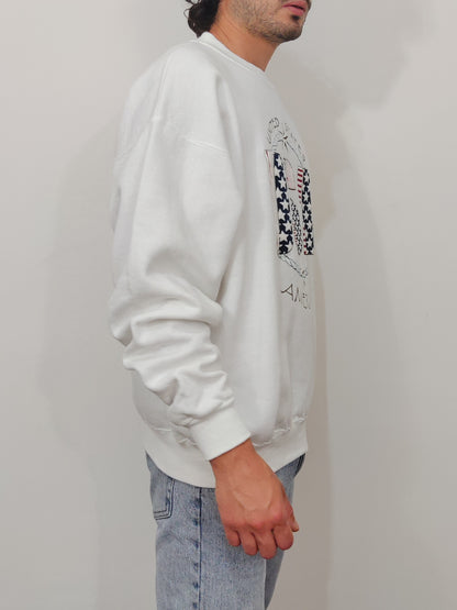 '80s USA Crewneck Sweater