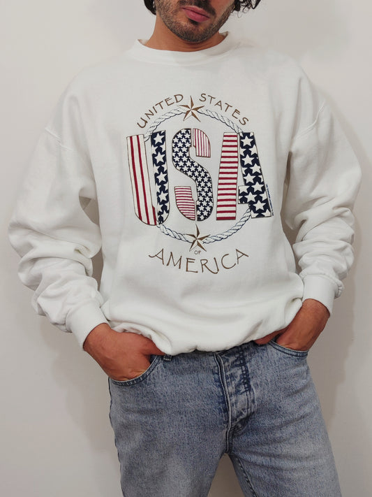 '80s USA Crewneck Sweater