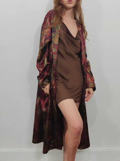 Vintage Satin Kimono