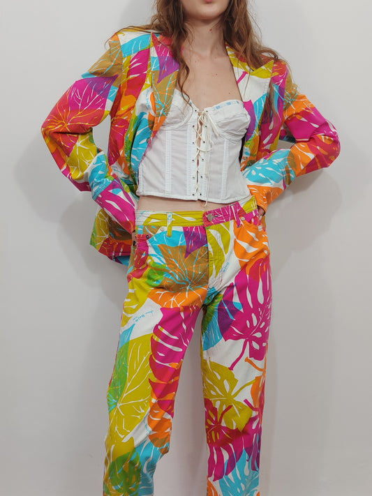 Laura Biagiotti '90s Crazy Co-Ord. Size M