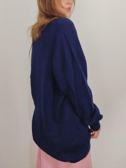 '80s Embroidered Floral Cardigan