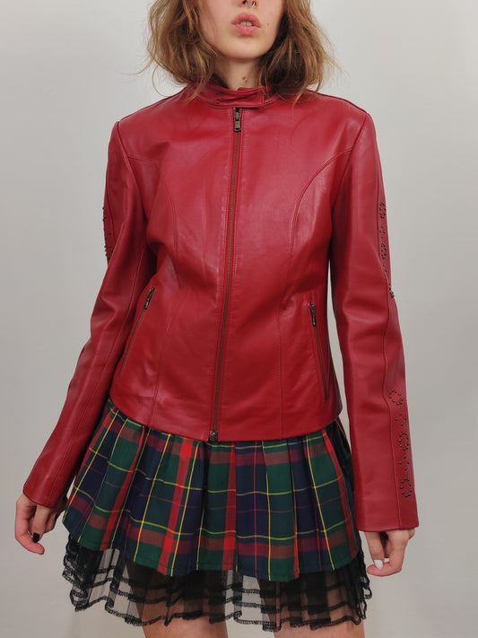 Red Genuine Leather Jacket