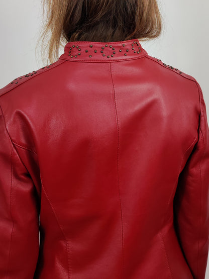 Red Genuine Leather Jacket