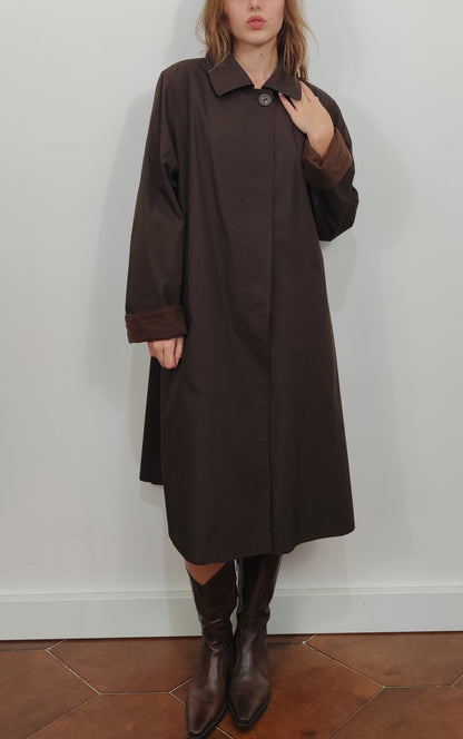 Reversible '80s Wool Trenchcoat